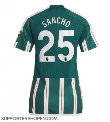 Manchester United Jadon Sancho #25 Borta Matchtröja Dam 2023-24 Kortärmad